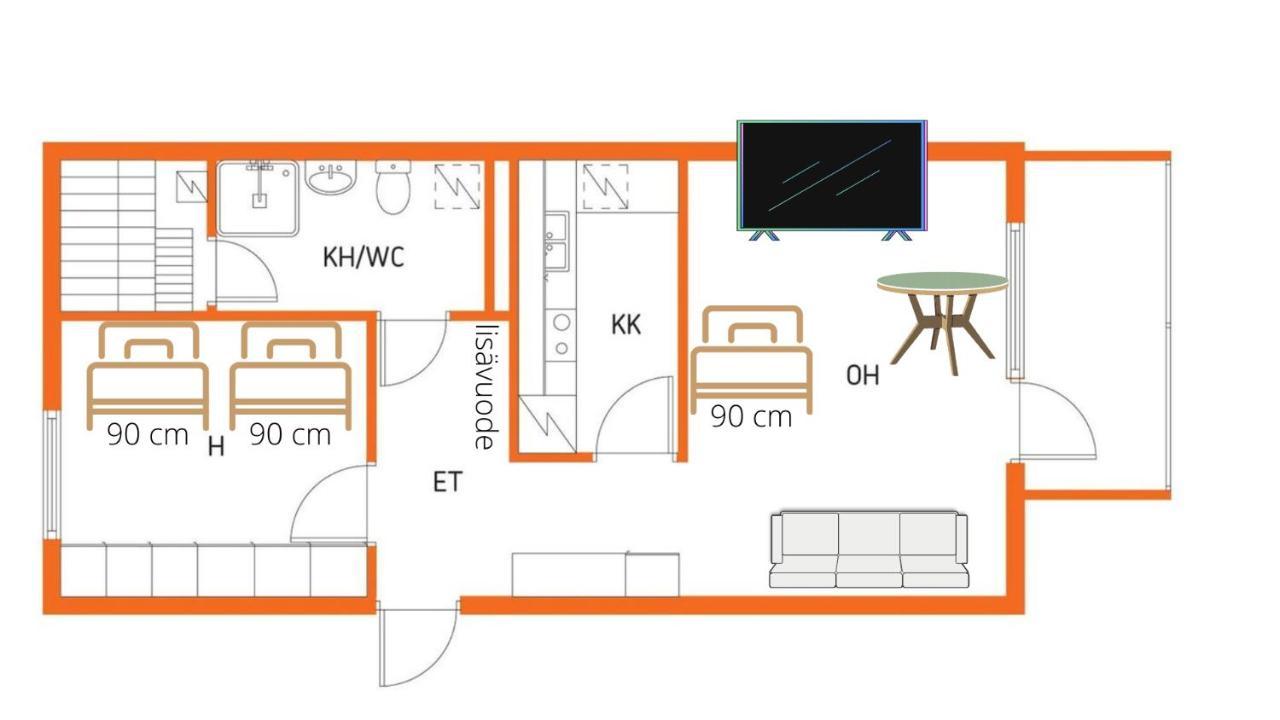 Niinivaara Apartment Saunallinen Ja Ilmastoitu Majoitus Γιόενσου Εξωτερικό φωτογραφία
